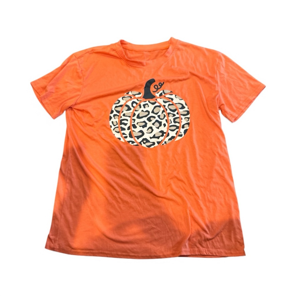 Orange Pumpkin Graphic  T-Shirt